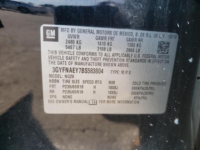 Photo 10 from auction – 2011 CADILLAC SRX LUXURY with VIN 3GYFNAEY7BS583804