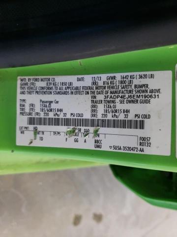 Photo 10 from auction – 2014 FORD FIESTA SE with VIN 3FADP4EJ6EM190631