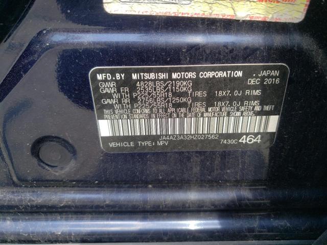 Photo 10 from auction – 2017 MITSUBISHI OUTLANDER with VIN JA4AZ3A32HZ027562