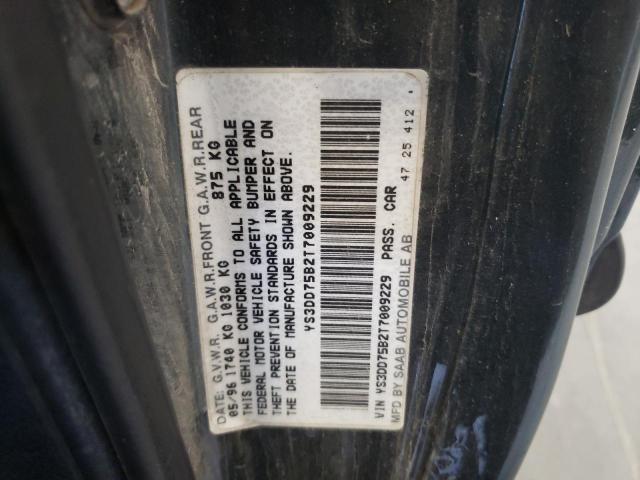 Photo 10 from auction – 1996 SAAB 900 S with VIN YS3DD75B2T7009229