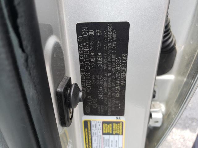 Photo 10 from auction – 2013 KIA OPTIMA LX with VIN KNAGM4A77D5392325