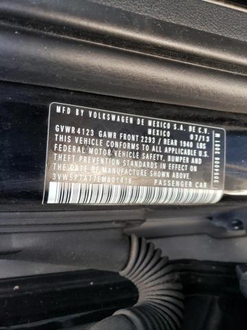 Photo 10 from auction – 2014 VOLKSWAGEN BEETLE with VIN 3VW5P7AT7EM801416