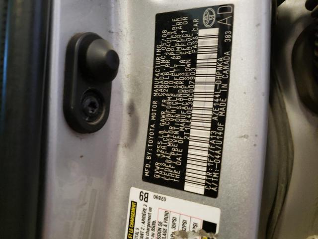 Photo 10 from auction – 2009 TOYOTA COROLLA MA with VIN 2T1LE40E39C007903