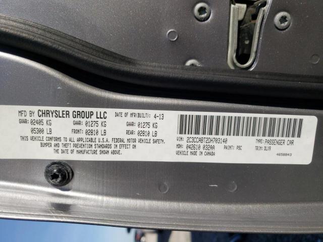 Photo 10 from auction – 2013 CHRYSLER 300 S with VIN 2C3CCABT2DH703140