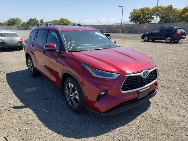 TOYOTA HIGHLANDER 2021 with VIN 5TDHBRCH2MS530234 - Photo from auction