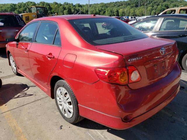 Photo 3 from auction – 2009 TOYOTA COROLLA L with VIN 2T1BU40E49C120337