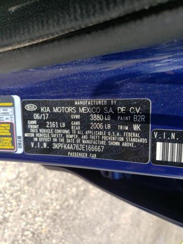 Photo 10 from auction – 2018 KIA FORTE LX with VIN 3KPFK4A76JE166667
