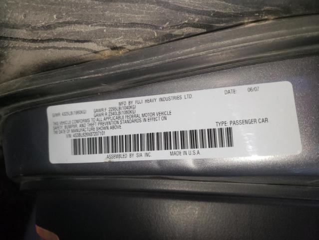 Zdjęcie 10 z aukcji – 2008 SUBARU LEGACY 2.5 z VIN 4S3BL626X87207101