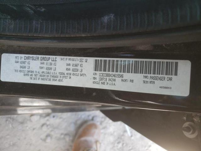 Photo 10 from auction – 2012 CHRYSLER 200 LX with VIN 1C3CCBBBXDN615506