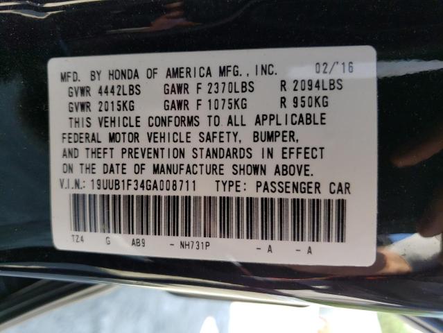 Photo 10 from auction – 2016 ACURA TLX with VIN 19UUB1F34GA008711