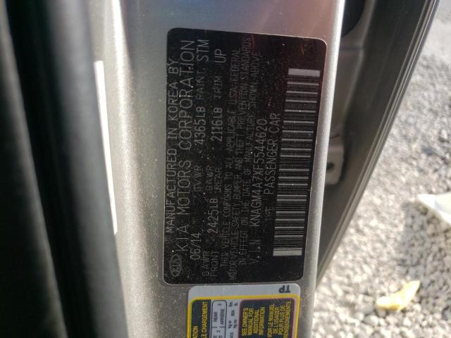 Photo 10 from auction – 2015 KIA OPTIMA LX with VIN KNAGM4A7XF5544620