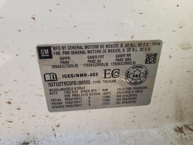 Photo 10 from auction – 2015 GMC SIERRA K15 with VIN 3GTU2TEC0FG186580