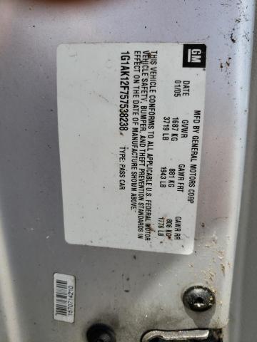 Photo 10 from auction – 2005 CHEVROLET COBALT with VIN 1G1AK12F757538238
