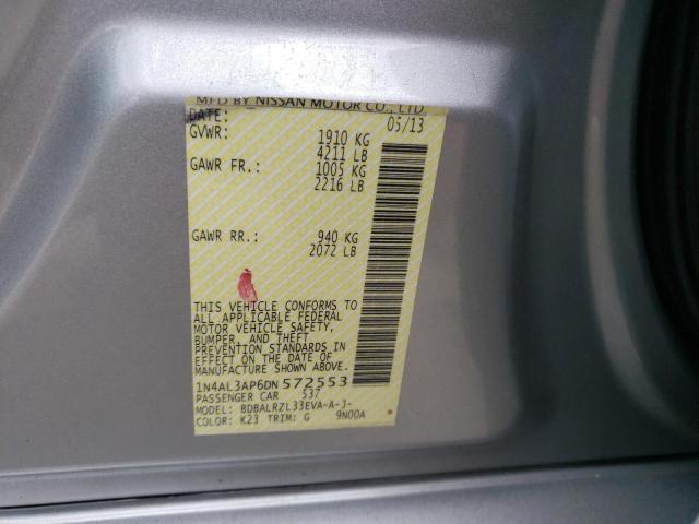 Photo 10 from auction – 2013 NISSAN ALTIMA 2.5 with VIN 1N4AL3AP6DN572553