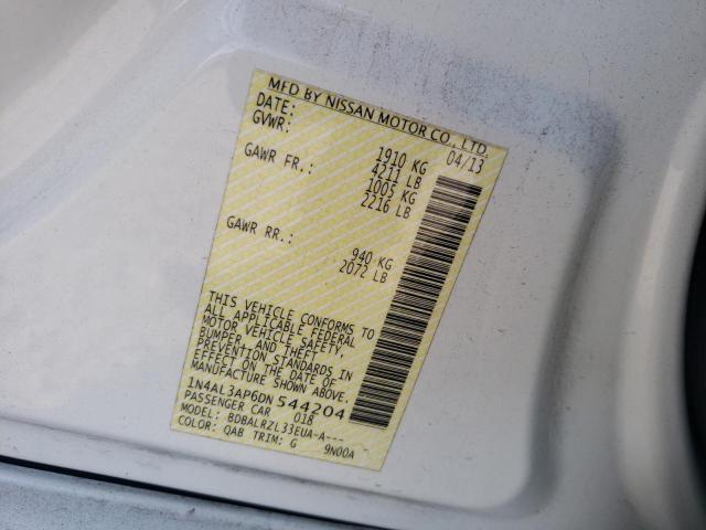Photo 10 from auction – 2013 NISSAN ALTIMA 2.5 with VIN 1N4AL3AP6DN544204