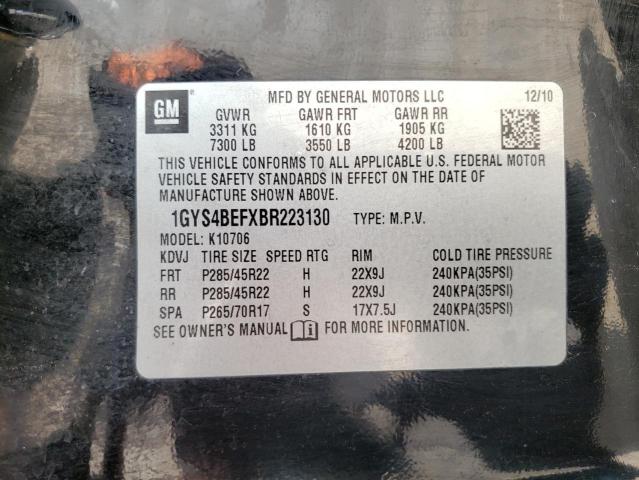 Photo 10 from auction – 2011 CADILLAC ESCALADE L with VIN 1GYS4BEFXBR223130