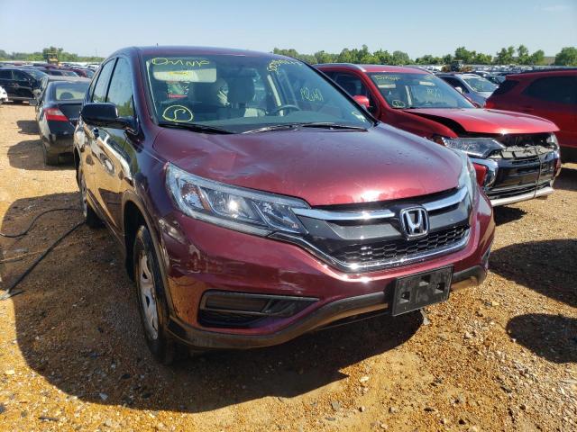 HONDA CR-V LX 2015 with VIN 5J6RM4H36FL076048 - Photo from auction