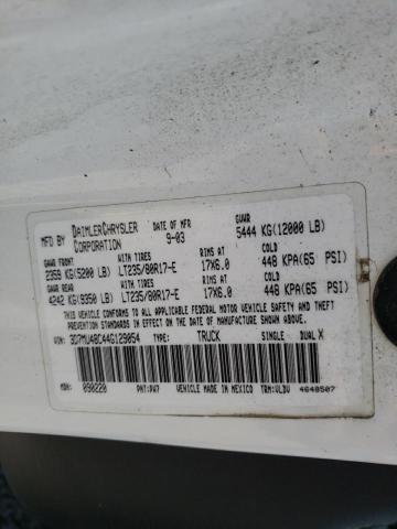 Photo 10 from auction – 2004 DODGE RAM 3500 S with VIN 3D7MU48C44G129054