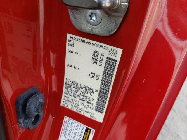 Photo 10 from auction – 2012 NISSAN ALTIMA SR with VIN 1N4BL2EP2CC193522