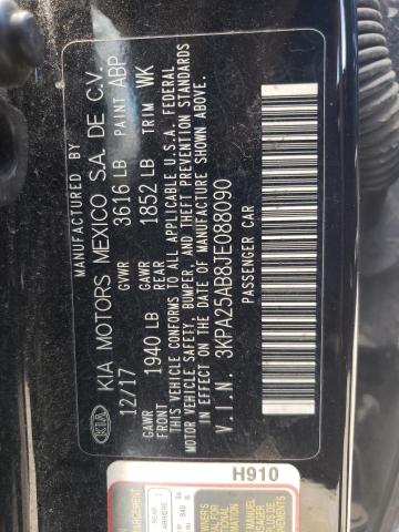 Photo 10 from auction – 2018 KIA RIO LX with VIN 3KPA25AB8JE088090