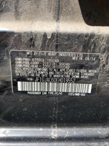 Photo 10 from auction – 2014 SUBARU IMPREZA PR with VIN JF1GJAC60EH019552