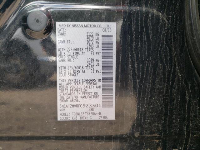 Photo 10 from auction – 2015 NISSAN ROGUE S with VIN 5N1AT2MV0FC923501