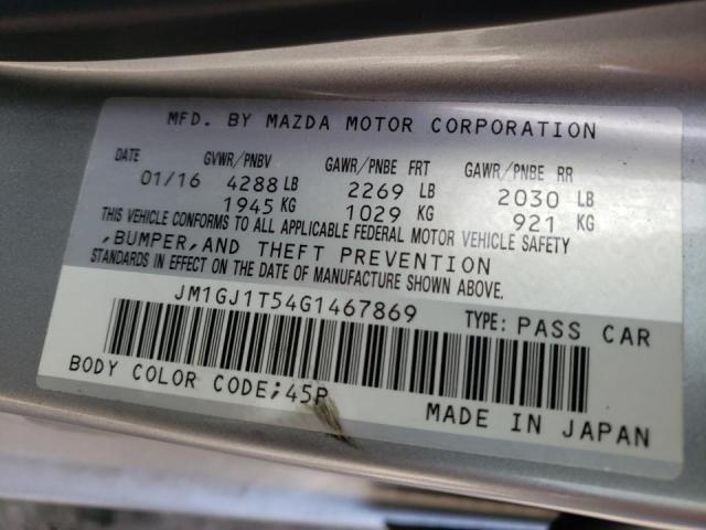 Photo 10 from auction – 2016 MAZDA 6 TOURING with VIN JM1GJ1T54G1467869