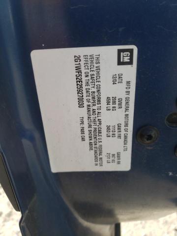 Photo 10 from auction – 2005 CHEVROLET IMPALA with VIN 2G1WF52E259270030