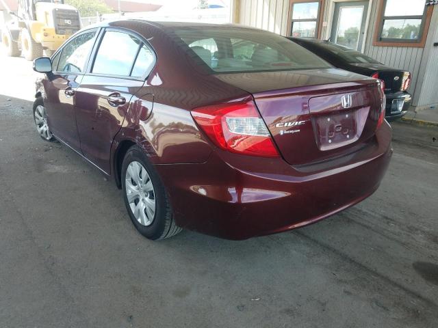 Photo 3 from auction – 2012 HONDA CIVIC LX with VIN 19XFB2F55CE098117