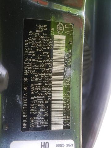 Photo 10 from auction – 2016 TOYOTA COROLLA L with VIN 2T1BURHE0GC546802