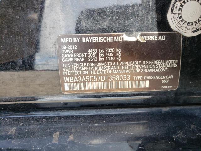 Photo 10 from auction – 2013 BMW 328 I with VIN WBA3A5C57DF358033