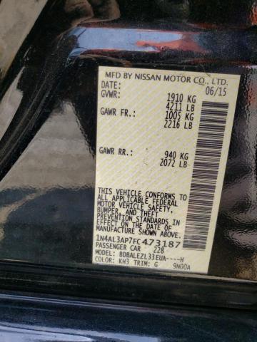 Photo 10 from auction – 2015 NISSAN ALTIMA 2.5 with VIN 1N4AL3AP7FC473187