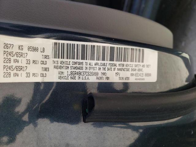 Photo 10 from auction – 2007 JEEP GRAND CHER with VIN 1J8GR48K37C626080