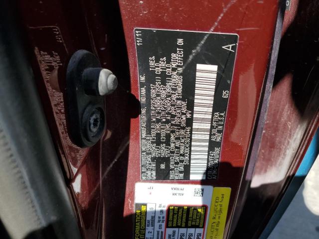 Photo 10 from auction – 2012 TOYOTA SIENNA BAS with VIN 5TDKA3DC4CS010446