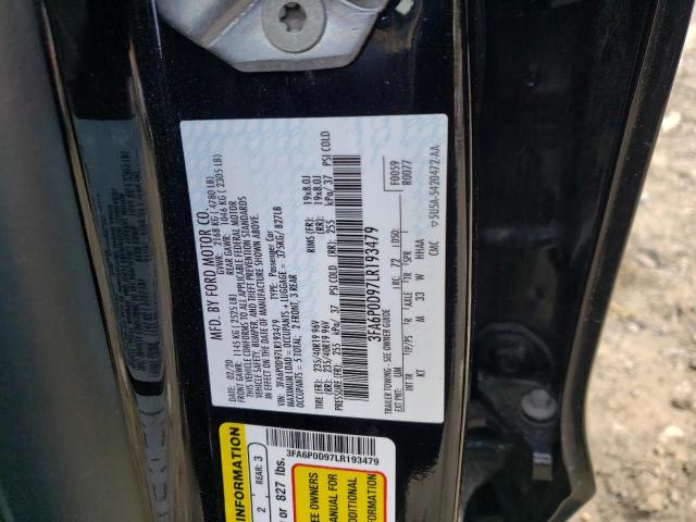 Photo 10 from auction – 2020 FORD FUSION TIT with VIN 3FA6P0D97LR193479