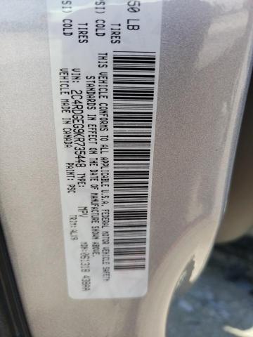 Photo 10 from auction – 2019 DODGE GRAND CARA with VIN 2C4RDGEG9KR735448