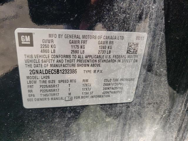 Photo 10 from auction – 2011 CHEVROLET EQUINOX LT with VIN 2GNALDEC5B1232386
