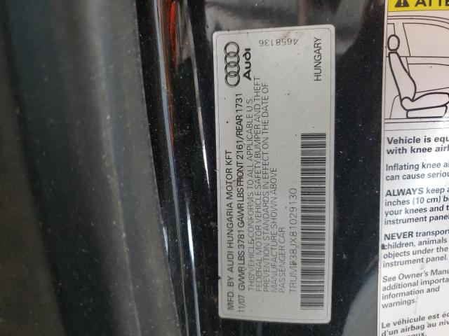 Photo 10 from auction – 2008 AUDI TT 2.0T with VIN TRUMF38JX81029130