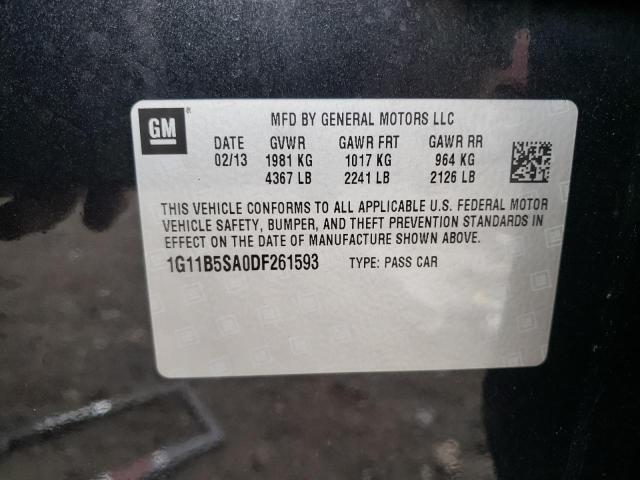 Photo 10 from auction – 2013 CHEVROLET MALIBU LS with VIN 1G11B5SA0DF261593