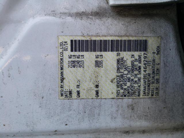 Foto 10 de la subasta – 2014 NISSAN MAXIMA S con VIN 1N4AA5AP2EC464297