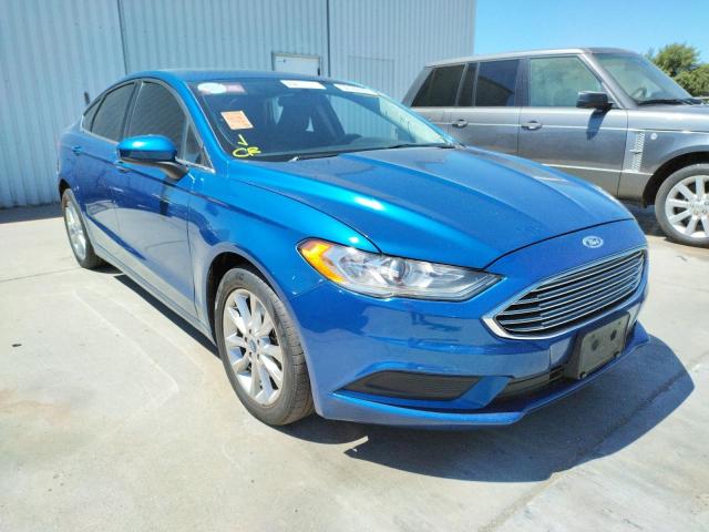 FORD FUSION SE 2017 with VIN 3FA6P0HD5HR222189 - Photo from auction
