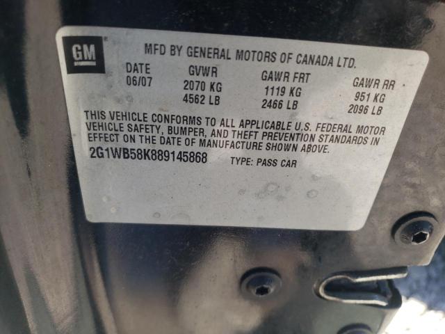 Photo 10 from auction – 2008 CHEVROLET IMPALA LS with VIN 2G1WB58K889145868