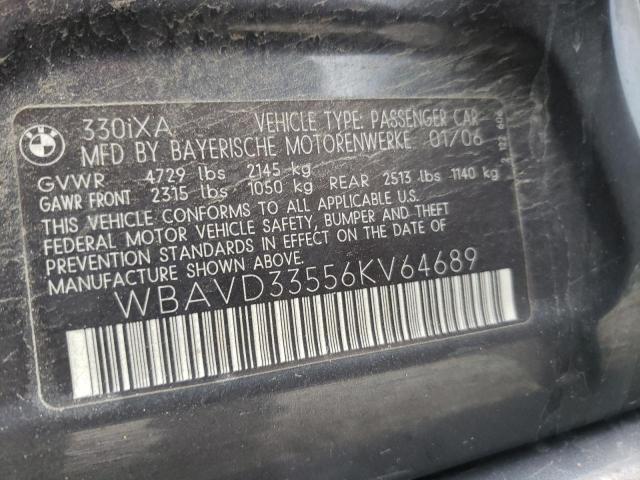 Photo 10 from auction – 2006 BMW 330 XI with VIN WBAVD33556KV64689