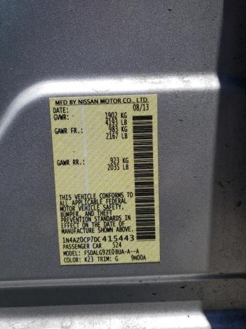 Photo 10 from auction – 2013 NISSAN LEAF S with VIN 1N4AZ0CP7DC415443