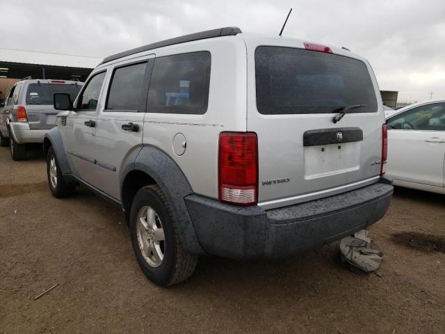 Photo 3 from auction – 2007 DODGE NITRO SXT with VIN 1D8GU28K37W728344