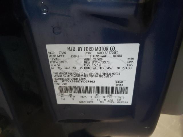 Photo 10 from auction – 2007 FORD F150 with VIN 1FTVX14557KD27862