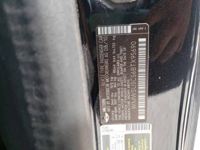 Photo 10 from auction – 2011 MINI COOPER with VIN WMWSU3C56BTX95690