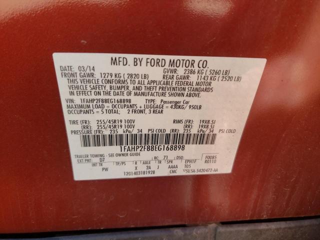 Photo 10 from auction – 2014 FORD TAURUS LIM with VIN 1FAHP2F88EG168898