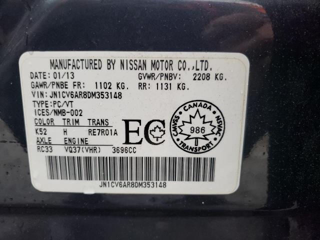Photo 10 from auction – 2013 INFINITI G37 with VIN JN1CV6AR8DM353148