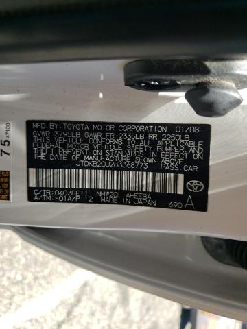 Photo 10 from auction – 2008 TOYOTA PRIUS with VIN JTDKB20U283368773